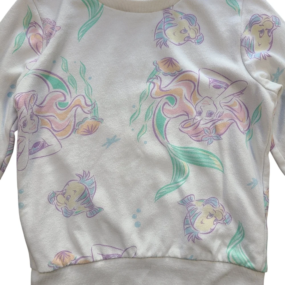 Disney Princess Little Mermaid Ariel Sweatshirt Girls 4T Pullover